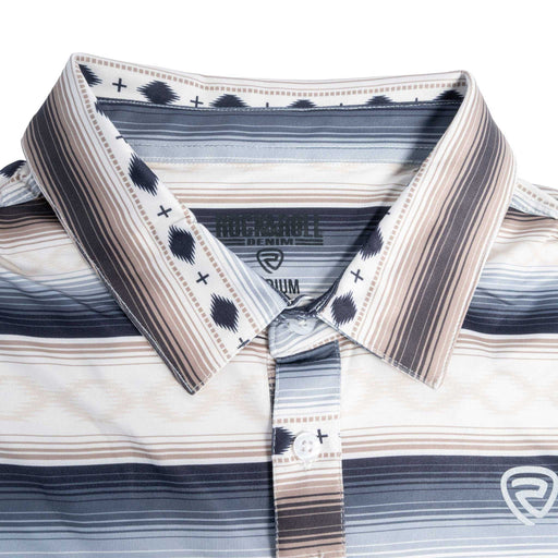 Rock & Roll Denim Men's Aztec Stripe Polo Shirt MEN - Clothing - Shirts - Short Sleeve Panhandle