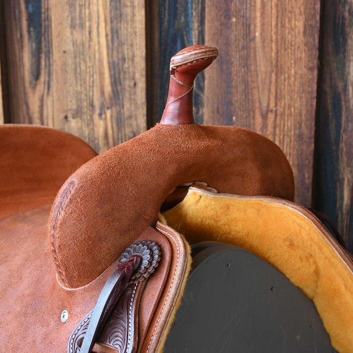 16.5" JEFF SMITH BEAU GALYEAN CUTTING SADDLE