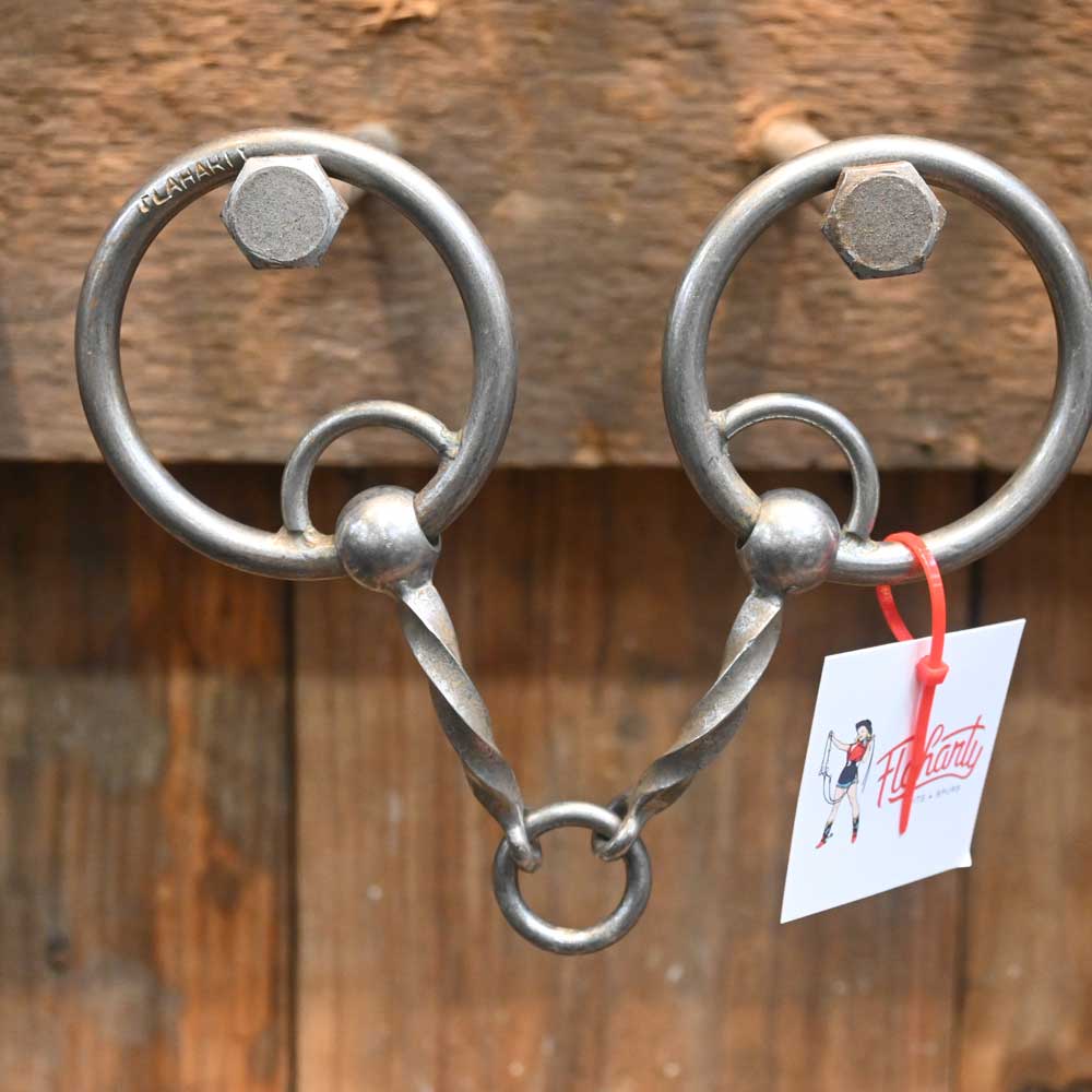 Flaharty Locked Slow Twist Life Saver Snaffle Bit FH406 Tack - Bits Flaharty   