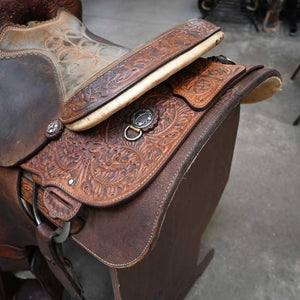 14.5" USED AMMERMAN ROPING SADDLE Saddles AMMERMAN