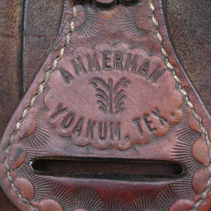 14.5" USED AMMERMAN ROPING SADDLE Saddles AMMERMAN