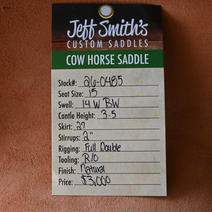 15" JEFF SMITH COW HORSE SADDLE
