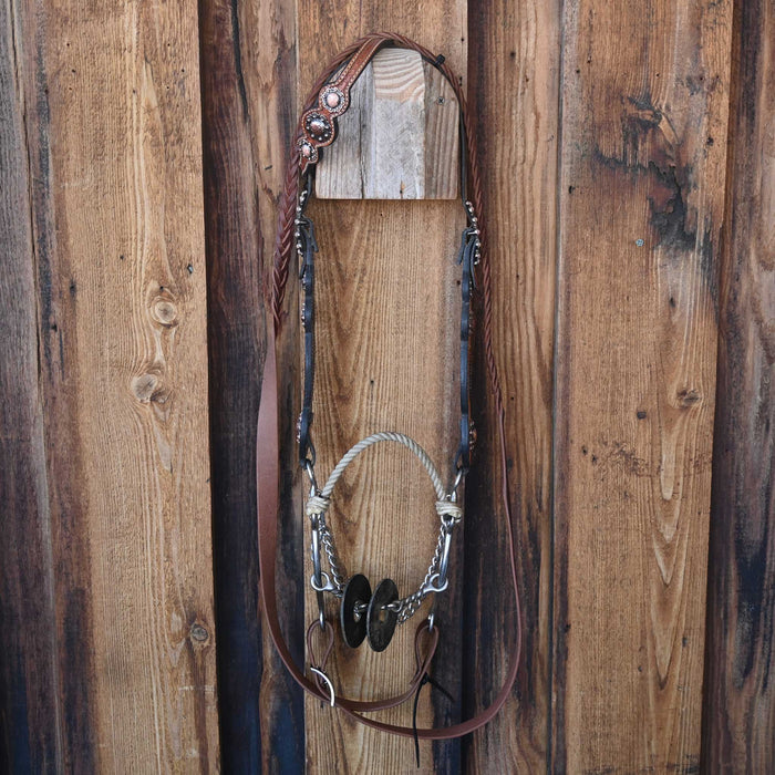 Wright Twisted Wire Dogbone Bridle Rig w/Single Ear Headstall