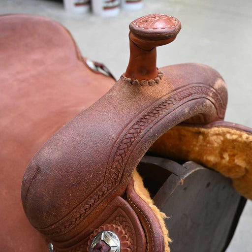 16.5" USED JEFF SMITH BEAU GALYEAN RANCH CUTTER SADDLE Saddles - Used Jeff Smith