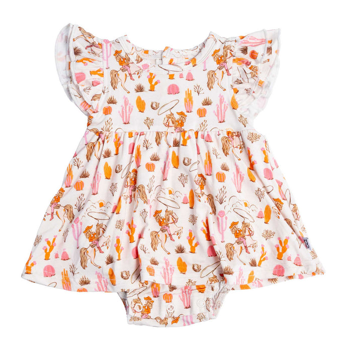 Baby Girl's Saddle Up Cowgirl Body Suit Dress