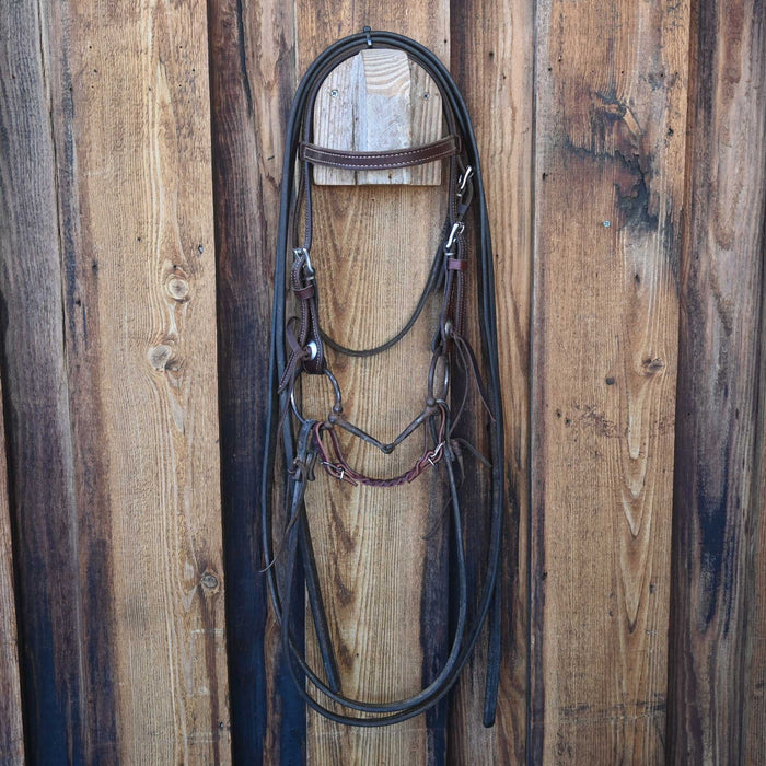 Daryl Davis Smooth Snaffle Bridle Rig w/Browband Headstall