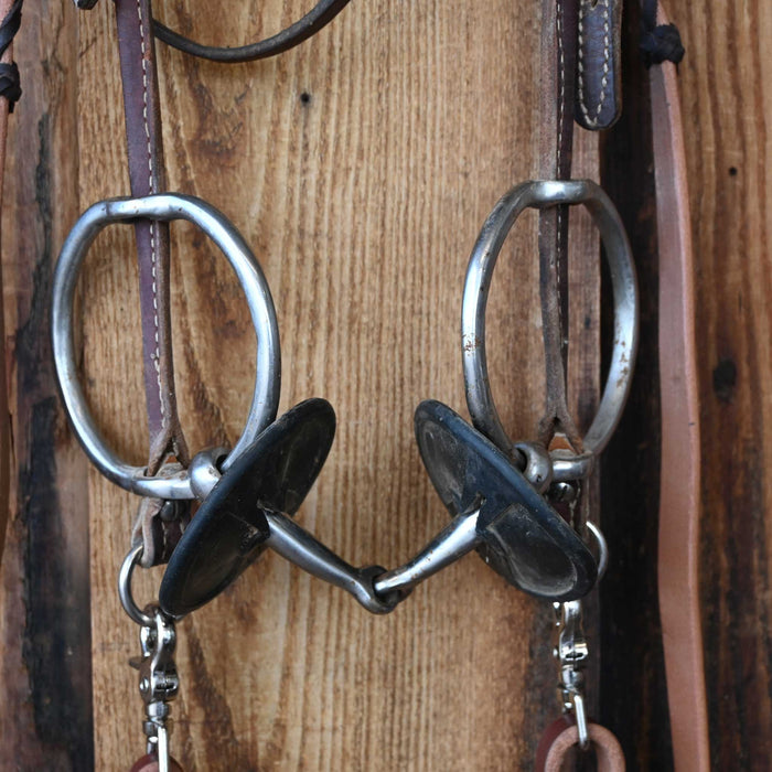 Draw Gag Snaffle Bridle Rig w/Browband Headstall