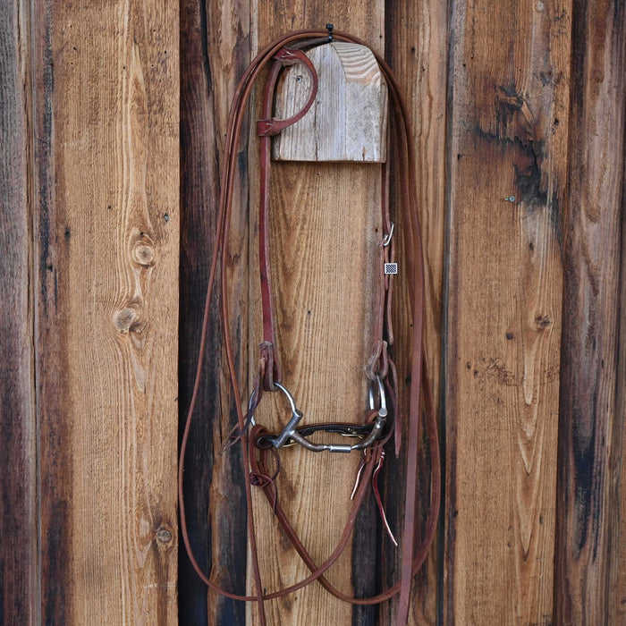 Myler Toklat D-Ring Billy Allen Bridle Rig w/Single Ear Headstall