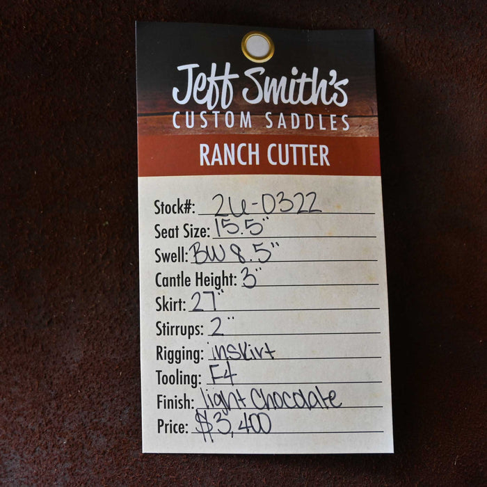 15.5" JEFF SMITH BUSTER WELCH RANCH CUTTER SADDLE