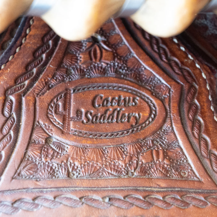 14.5" USED CACTUS TEAM ROPING SADDLE