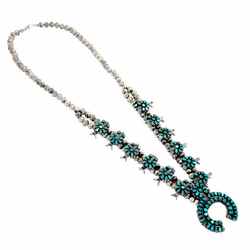 Vintage Multi Turquoise Squash Blossom Necklace WOMEN - Accessories - Jewelry - Necklaces Linda Winter