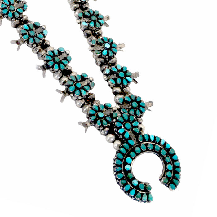 Vintage Multi Turquoise Squash Blossom Necklace WOMEN - Accessories - Jewelry - Necklaces Linda Winter