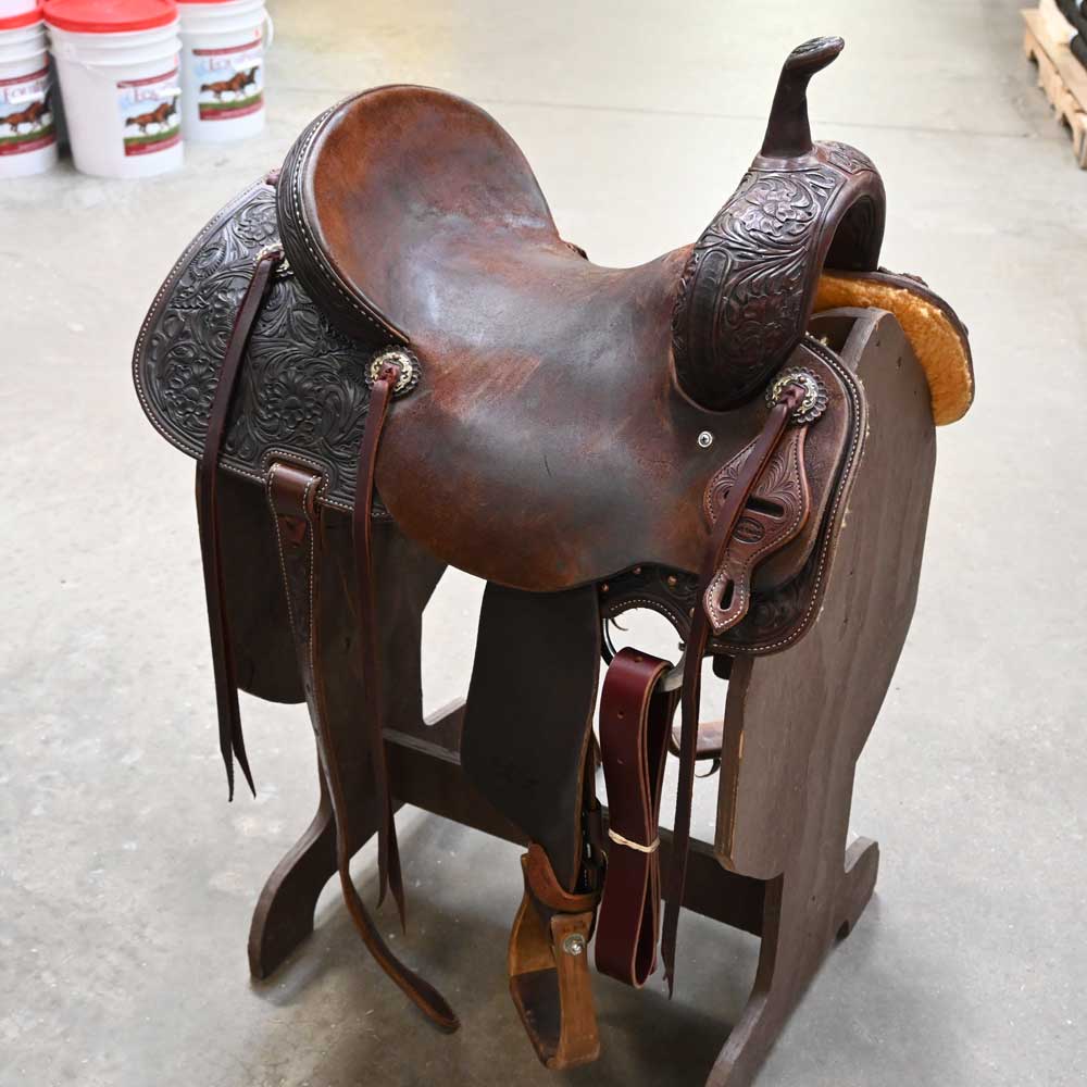 15" USED JEFF SMITH BARREL SADDLE Saddles Jeff Smith