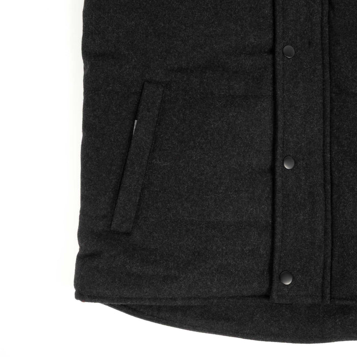 Panhandle Slim Men's Solid Heather Puffer Wool Vest