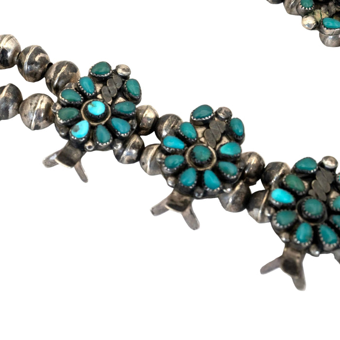 Vintage Multi Turquoise Squash Blossom Necklace WOMEN - Accessories - Jewelry - Necklaces Linda Winter
