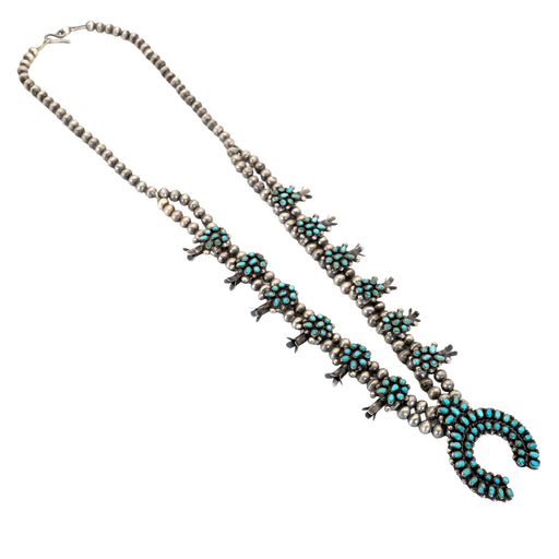 Vintage Petite Point Squash Blossom Necklace WOMEN - Accessories - Jewelry - Necklaces Linda Winter