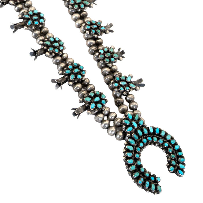 Vintage Petite Point Squash Blossom Necklace WOMEN - Accessories - Jewelry - Necklaces Linda Winter