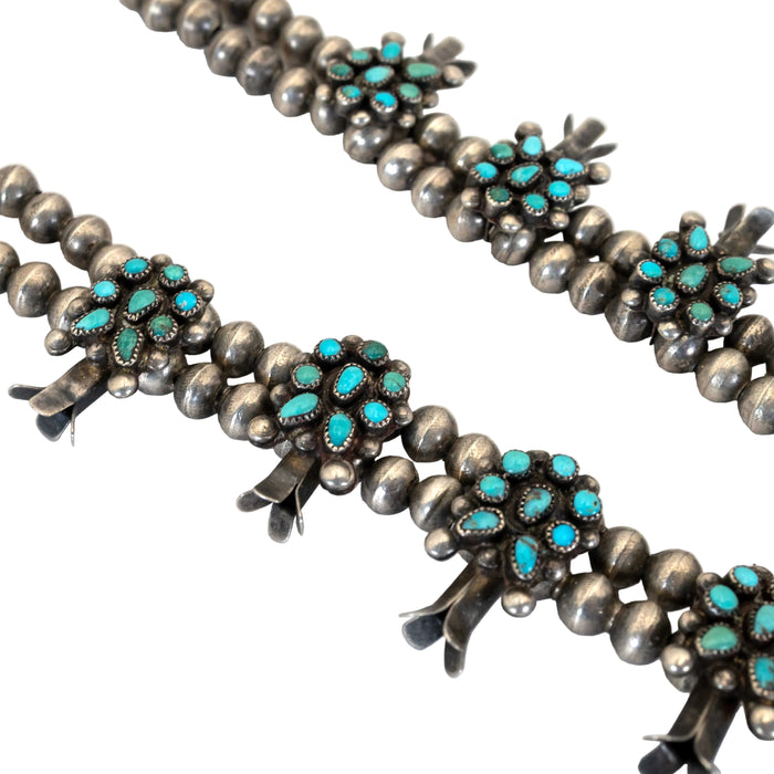 Vintage Petite Point Squash Blossom Necklace WOMEN - Accessories - Jewelry - Necklaces Linda Winter
