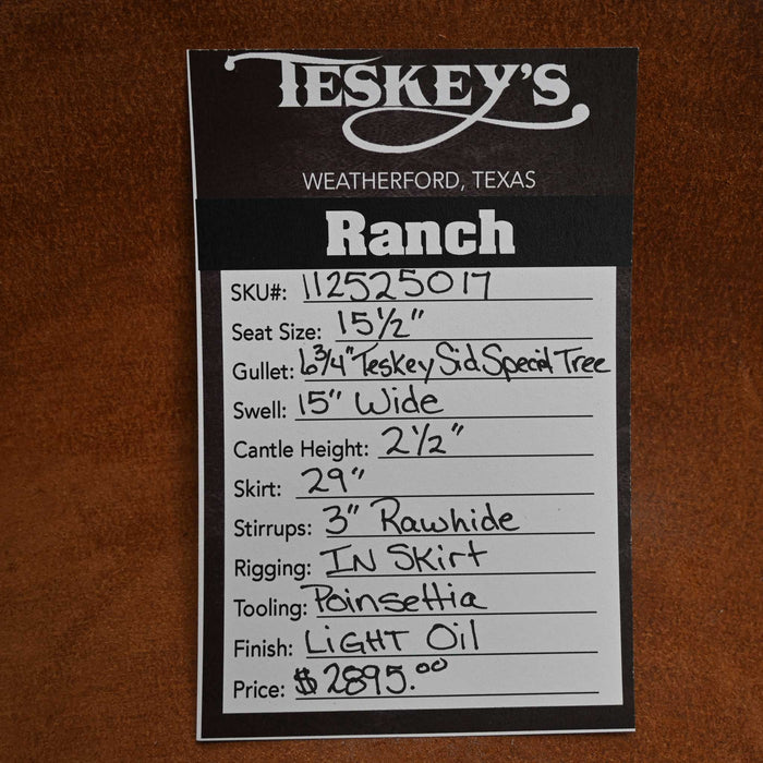 15.5" TESKEY'S RANCH SADDLE