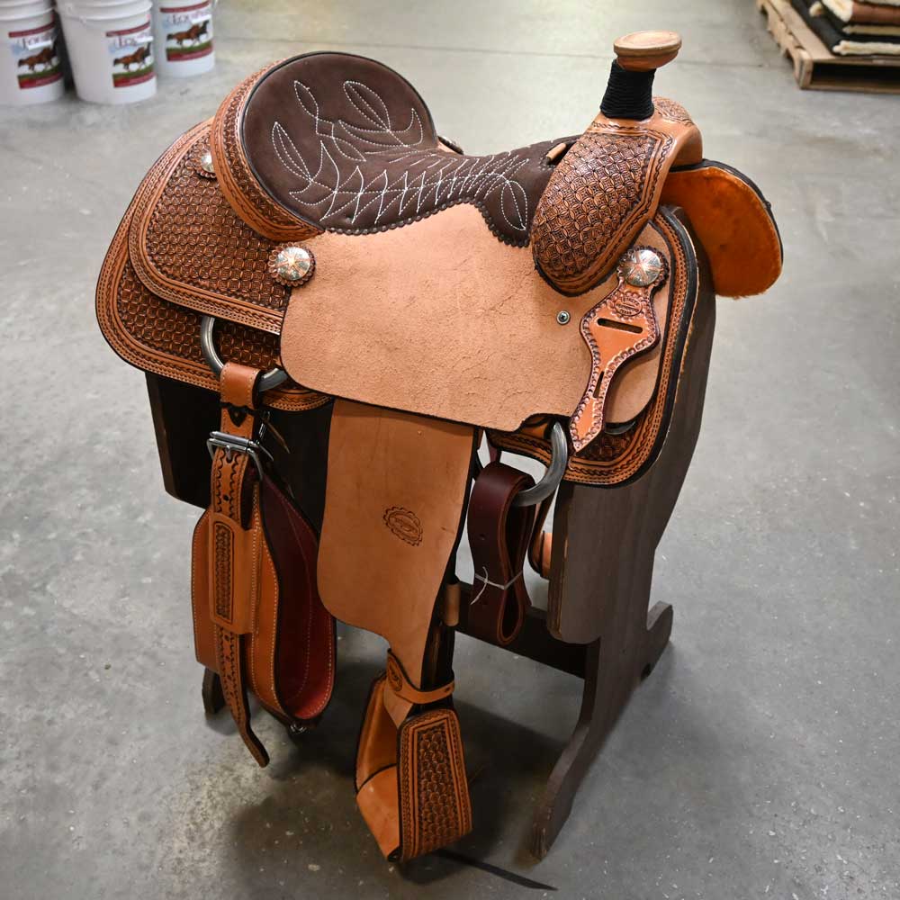 15" TESKEY'S ROPING SADDLE