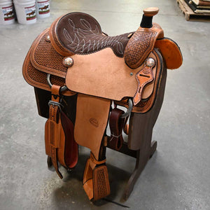 15" TESKEY'S ROPING SADDLE Saddles Teskey's Saddlery