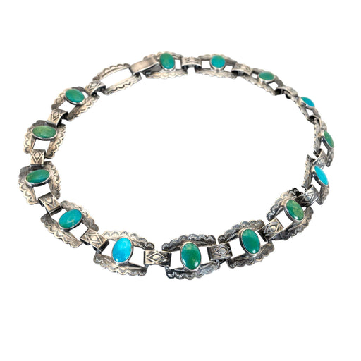 Vintage Fred Harvey Turquoise Choker WOMEN - Accessories - Jewelry - Necklaces Linda Winter