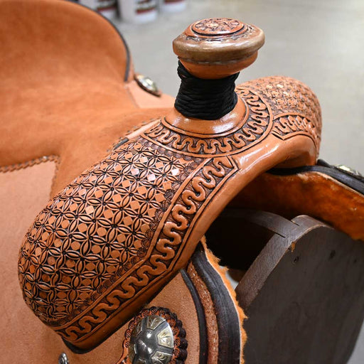 15.5" TESKEY'S CALF ROPING SADDLE Saddles - New Teskey's Saddlery