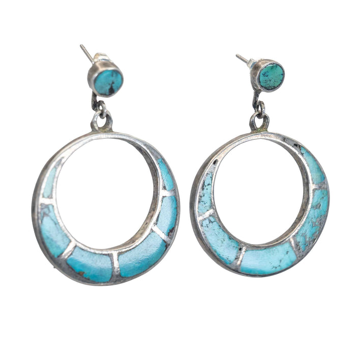 Vintage Inlay Hoop Earrings WOMEN - Accessories - Jewelry - Earrings Linda Winter