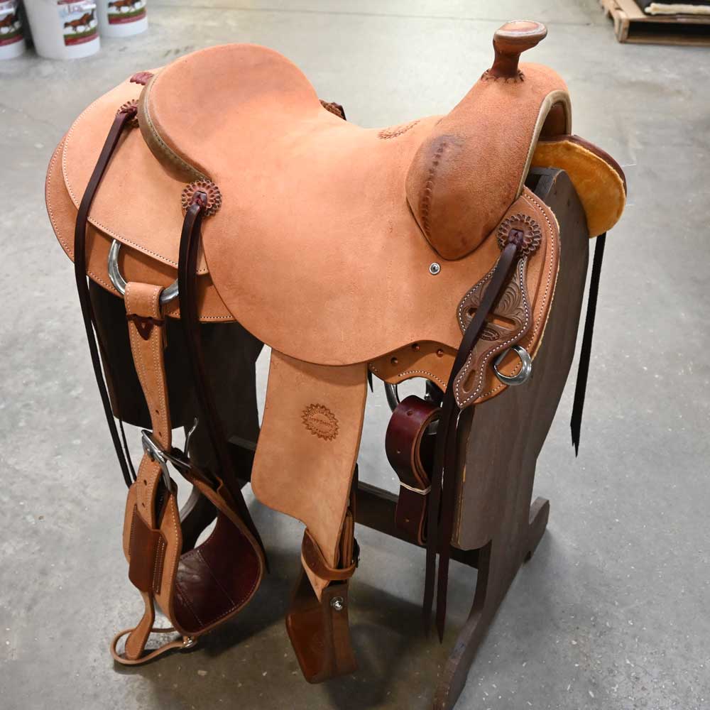 16" JEFF SMITH COWBOY SADDLE Saddles Jeff Smith