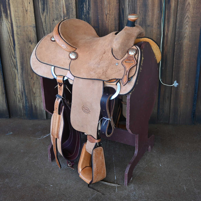 14.5" TESKEY'S CALF ROPING SADDLE Saddles - New Teskey's Saddlery