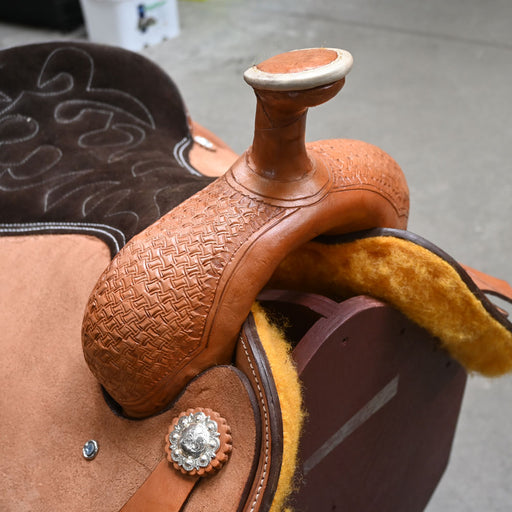 15" BRAZOS RIVER ROPING SADDLE Saddles - New Brazos River Saddlery