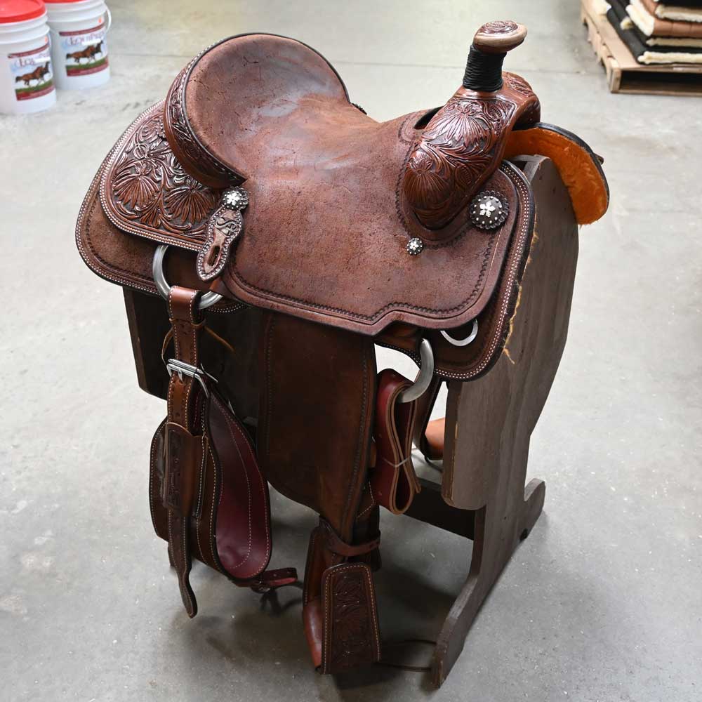 14.5" PATRICK SMITH ROPING SADDLE Saddles Patrick Smith