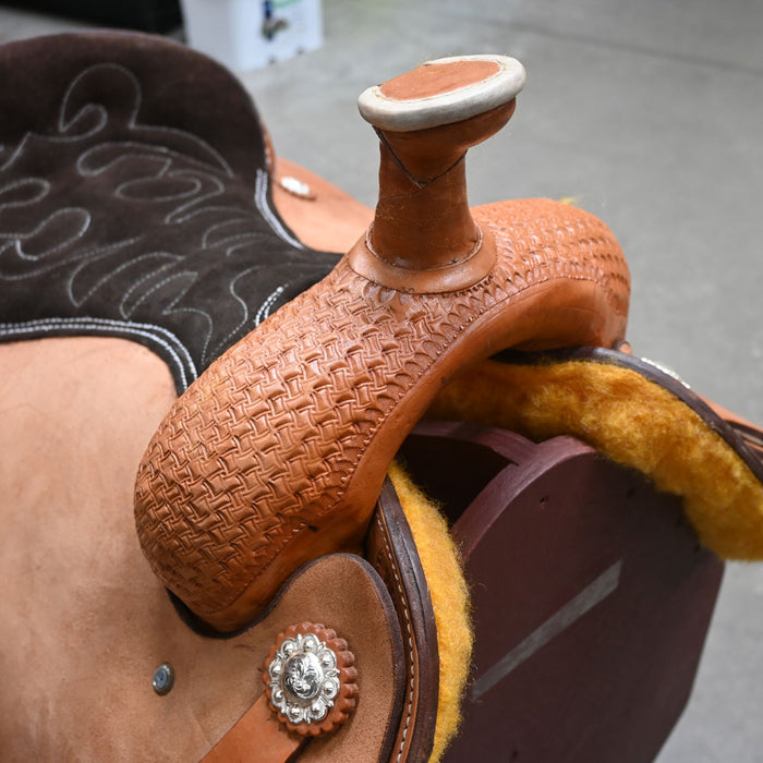 16" BRAZOS RIVER ROPING SADDLE Saddles - New Brazos River Saddlery