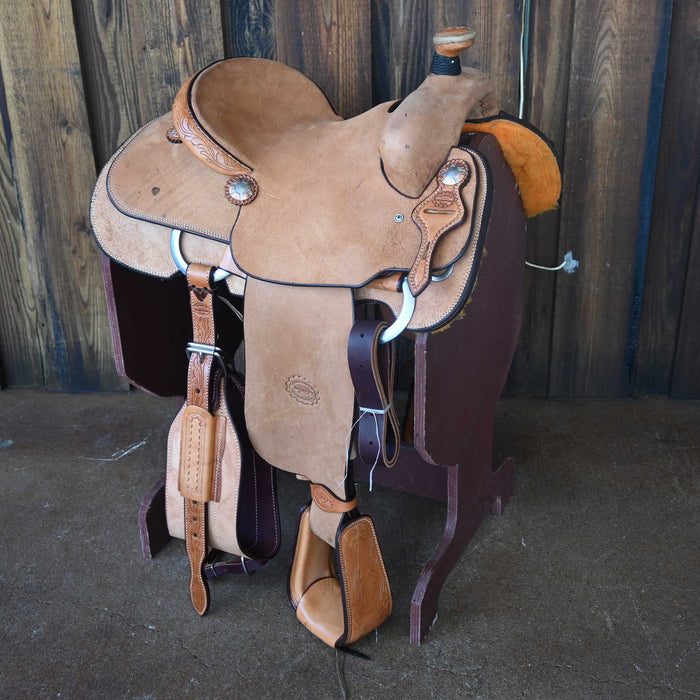 14" TESKEY'S CALF ROPING SADDLE Saddles - New Teskey's Saddlery