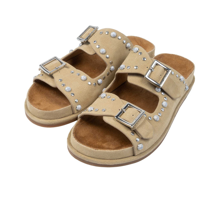 Kelsi Dagger Stucs Cow Suede Oatmeal Sandal WOMEN - Footwear - Sandals Kelsi Dagger