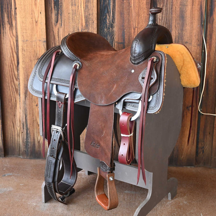15.5" JEFF SMITH BUSTER WELCH RANCH CUTTER SADDLE Saddles - New Jeff Smith