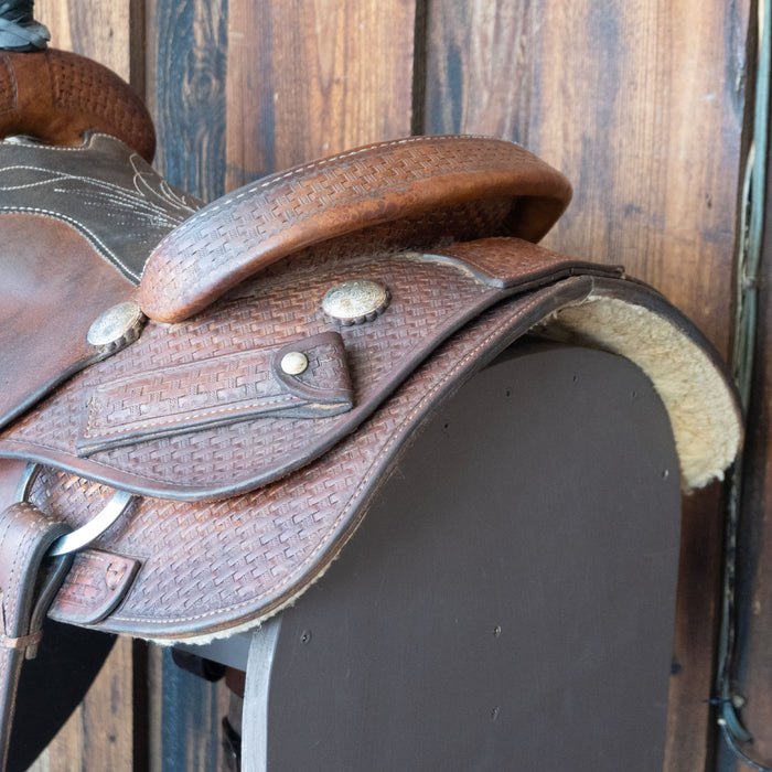 14.5" USED COATS TEAM ROPING SADDLE