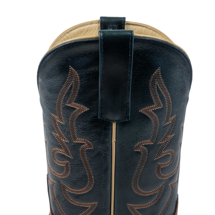 Horse Power Men's Round Toe Rum Brown Smooth Ostrich Western Boot MEN - Footwear - Exotic Western Boots Horse Power
