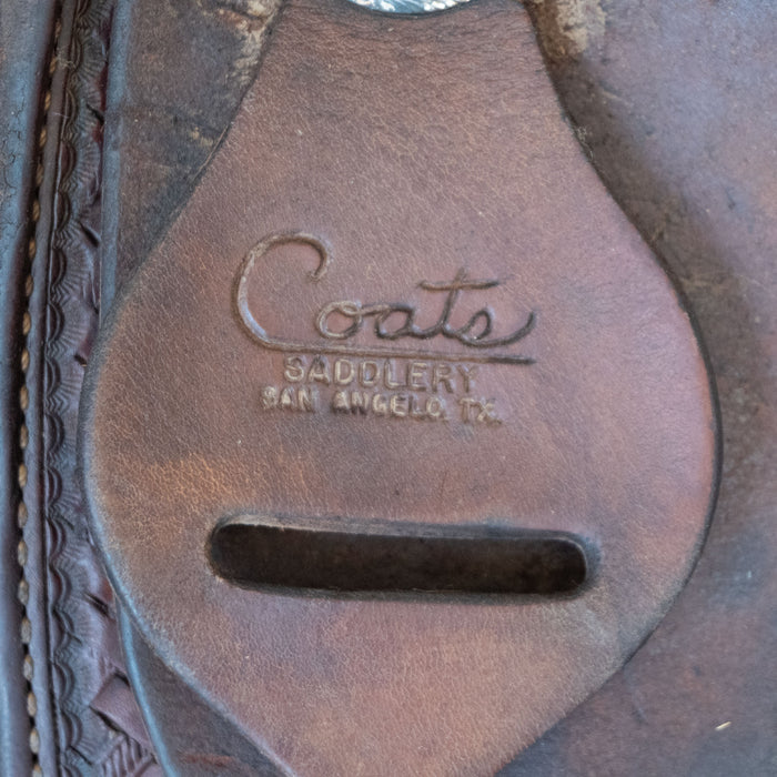 14.5" USED COATS TEAM ROPING SADDLE