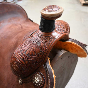 15.5" PATRICK SMITH ROPING SADDLE Saddles Patrick Smith