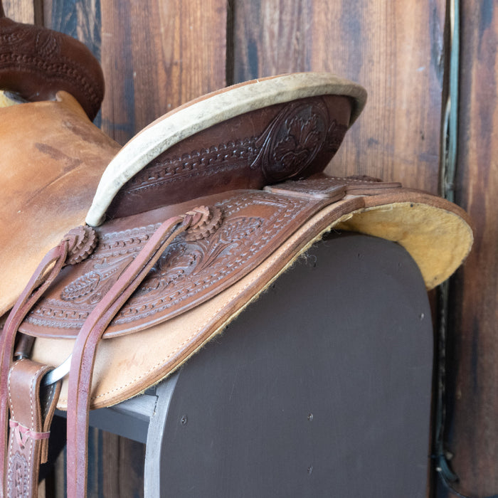 15.5" USED FORT WORTH RANCH SADDLE Saddles - Used Fort Worth Saddle Co.