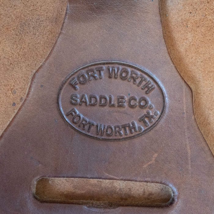 15.5" USED FORT WORTH RANCH SADDLE Saddles - Used Fort Worth Saddle Co.