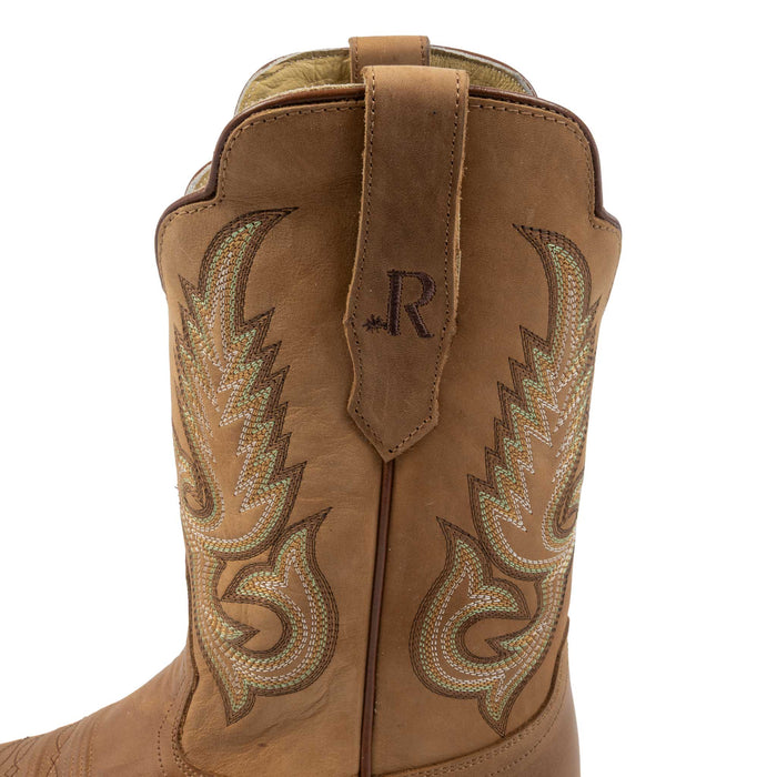 R. Watson Men's Round Toe Desert Tan Cowhide Western Boot MEN - Footwear - Western Boots R Watson