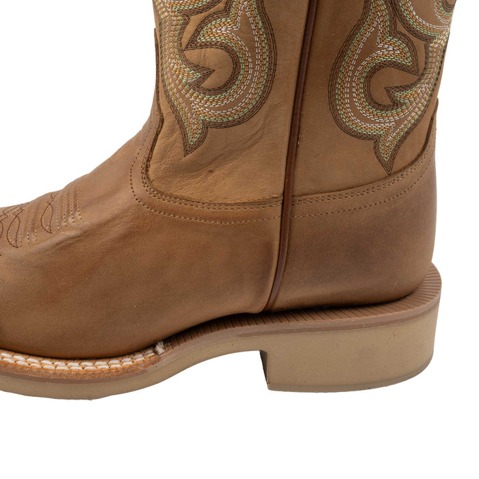 R. Watson Men's Round Toe Desert Tan Cowhide Western Boot MEN - Footwear - Western Boots R Watson