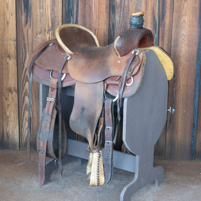 16.5" USED TESKEY'S RANCH ASSOCIATION SADDLE