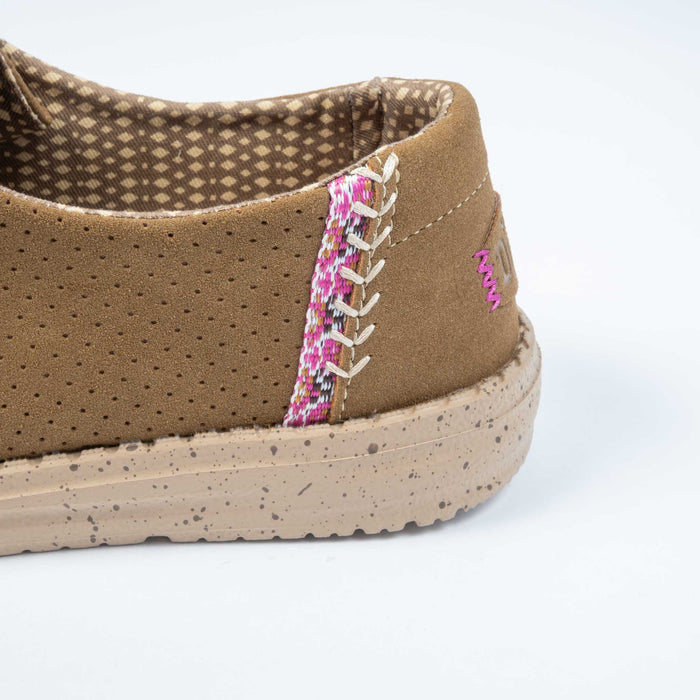 Hey Dude Wendy Classic Micro Perf - Malt Brown WOMEN - Footwear - Casuals Hey Dude