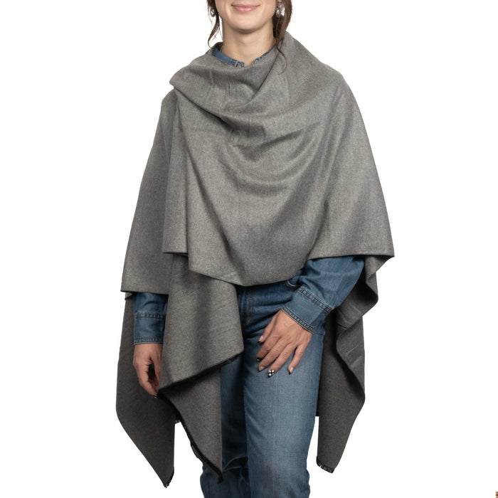 Cashmere Ruana - Grey