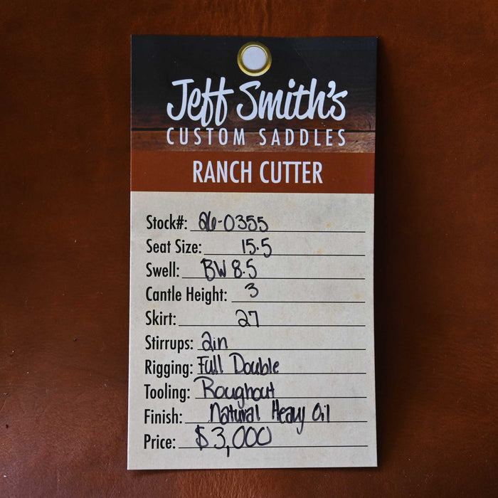 15.5" JEFF SMITH BUSTER WELCH RANCH CUTTER SADDLE Saddles - New Jeff Smith