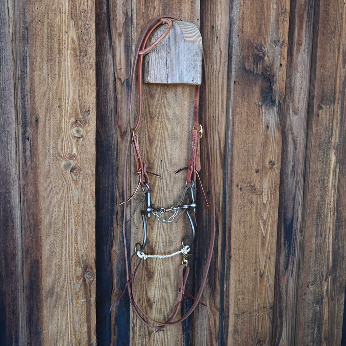 Kerry Kelley 7 Slow Twist Dogbone Bridle Rig w/All New Leather