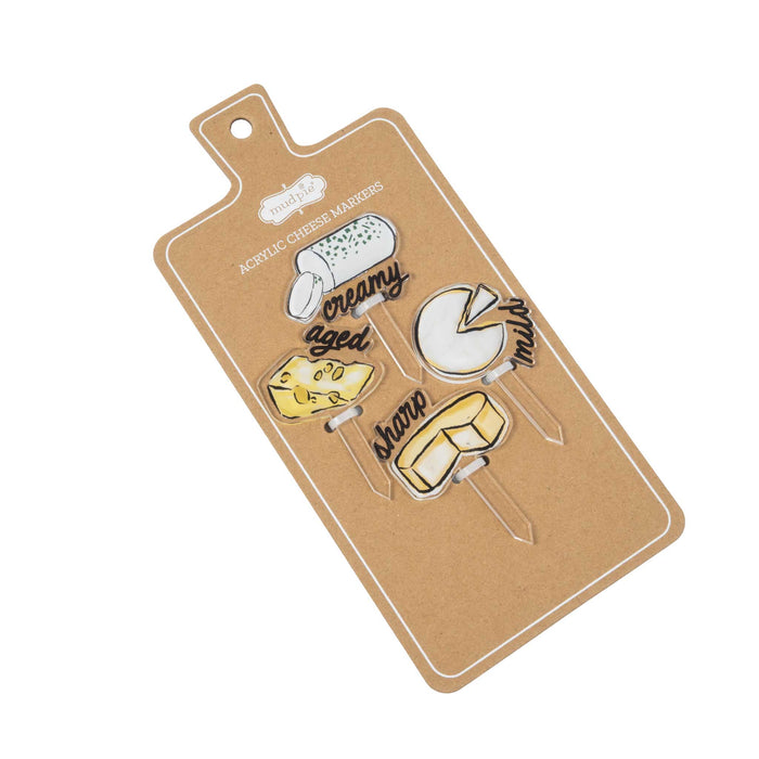 Mud Pie Acrylic Cheese Markers HOME & GIFTS - Tabletop + Kitchen - Serveware & Utensils Mud Pie